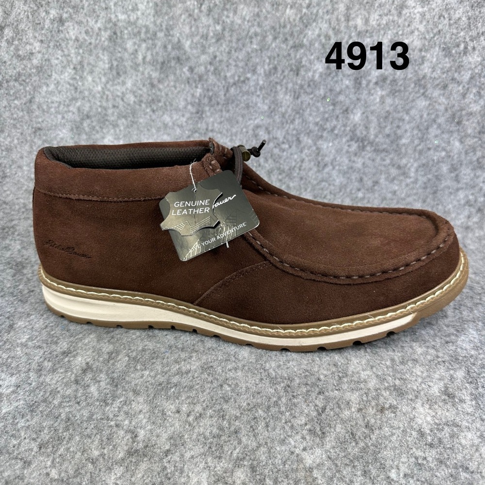 Eddie Bauer Men's Chukka Boots Size 12 Caribou Brown Suede Leather New